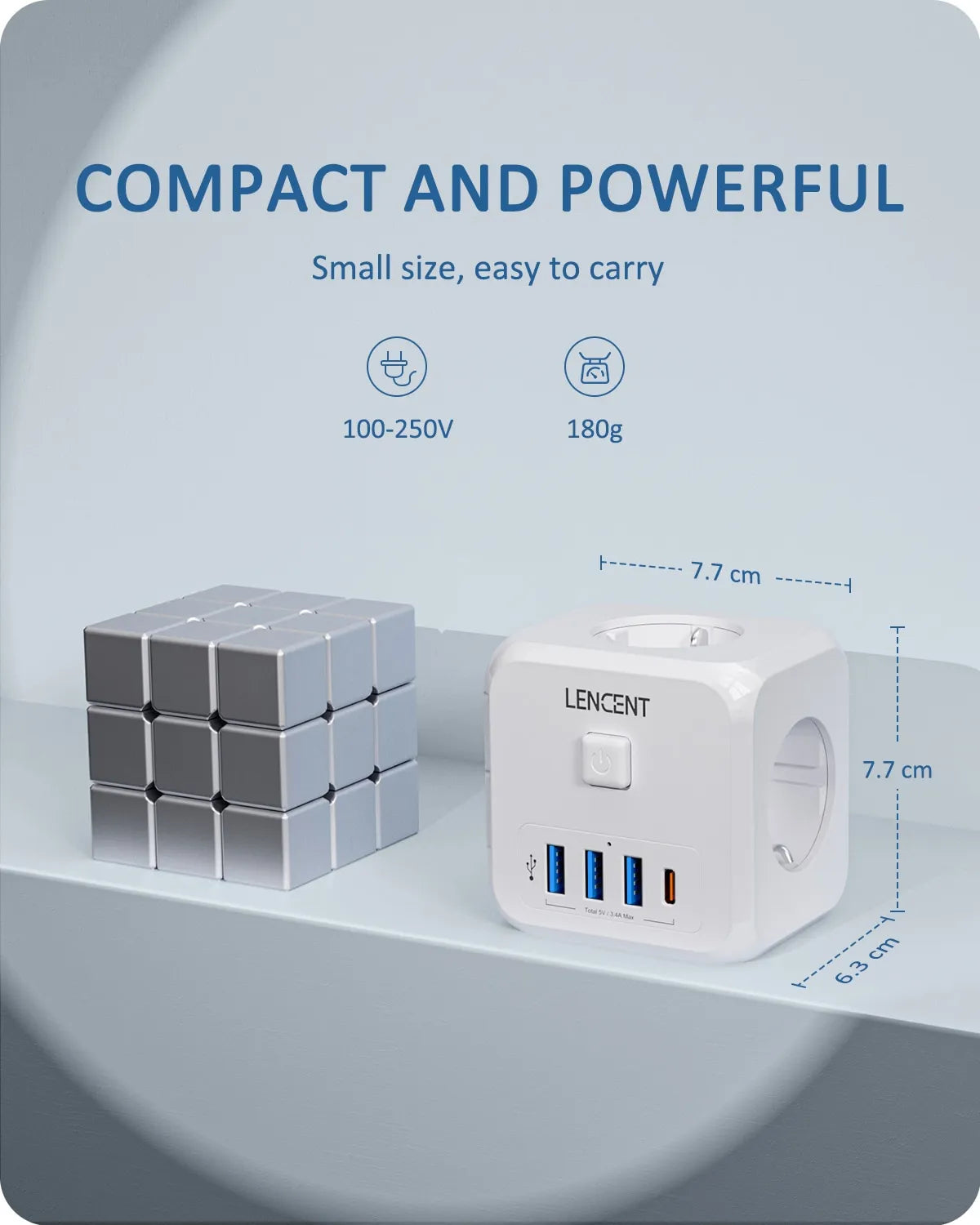 LENCENT™ 7-in-1 Wall Socket Extender