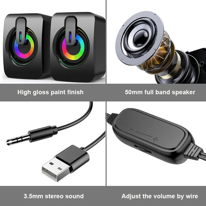 AudioBlitz™ Immerse360 LED Speakers