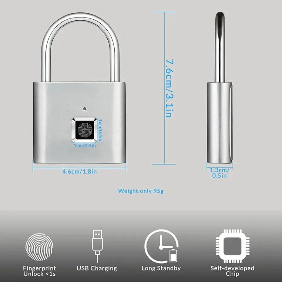 KERUI™ Keyless Fingerprint Smart Padlock