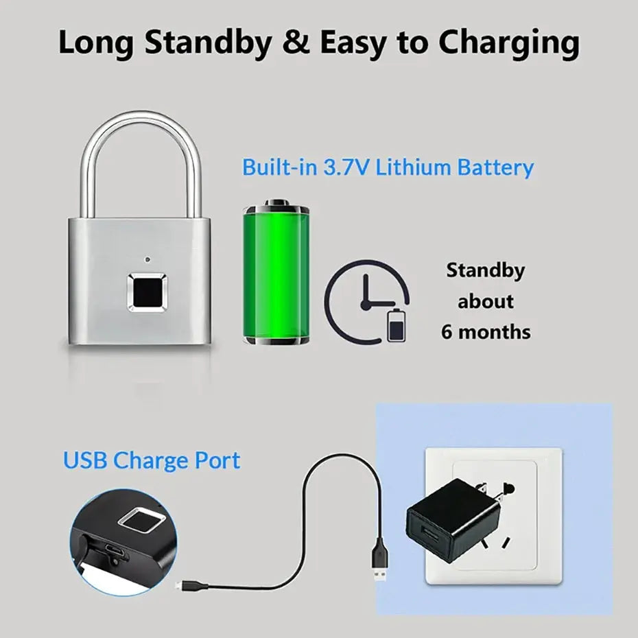 KERUI™ Keyless Fingerprint Smart Padlock