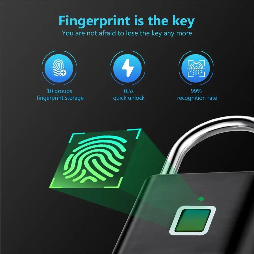 KERUI™ Keyless Fingerprint Smart Padlock