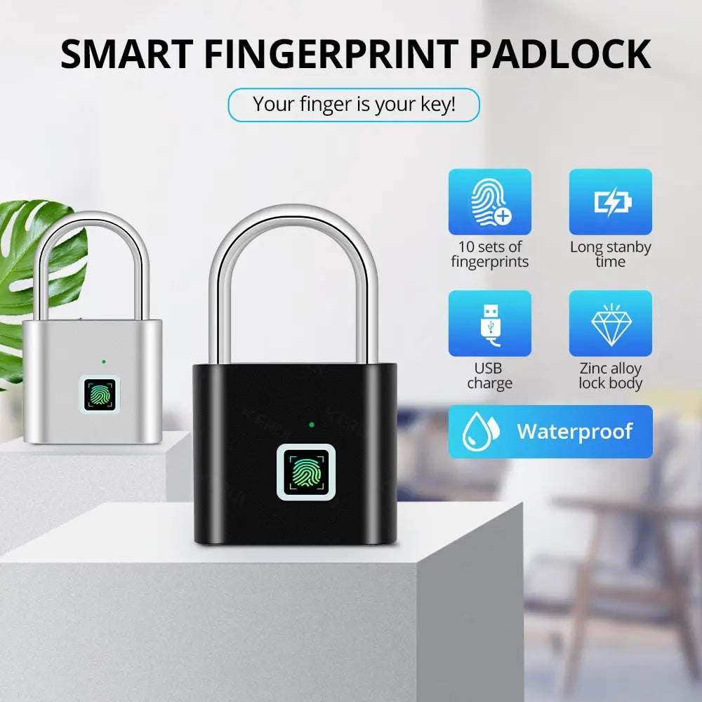 KERUI™ Keyless Fingerprint Smart Padlock