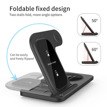 TrioCharge™ 3-in-1 Fast Wireless Charging Station